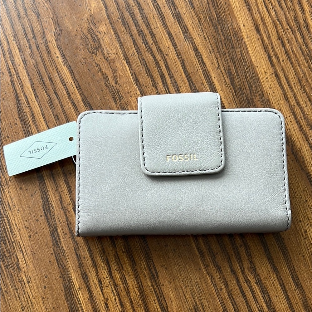 Fossil Gray Leather Wallet